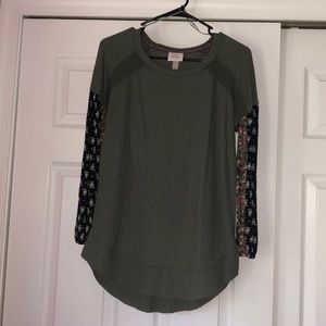 Waffle Knit Blouse